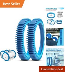 2-Pack Pool Cleaner Tires – Snap-On for Hayward & Poolvergnuegen Models