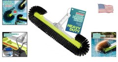 Ergonomic Pool Scrub Brush for Tile and Vinyl with 1.25” Pole Compatibility