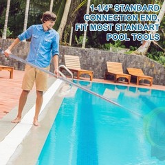 Rust-Resistant 10.5 FT Aluminum Pool Cleaning Pole – Easy Storage & Assembly
