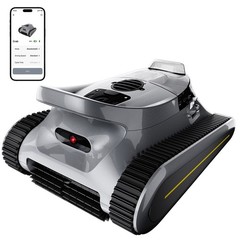 Seauto Cordless Robotic Pool Cleaner Wall-Climbing up to 2150 Sq.Ft App Support