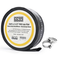6699 Discharge Hose 1-1/2-Inch by 25-foot Sump Pump 1-1/2inch x 25FT, Black