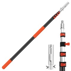 Pool Pole Telescopic Extendable 16FT 4 Baffle Locks Universal 1.25&Prime; Pole