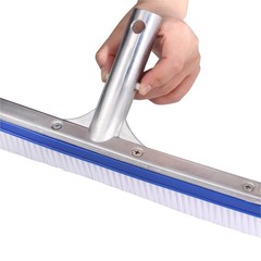 UNCO Aluminium Pool Brush Head – 17.3 in, Wall & Tile Brush, Large, Blue
