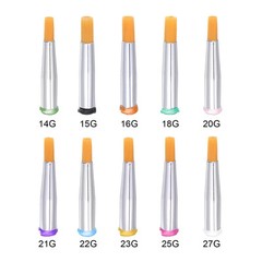 22G Brush Dispensing Tip 4mm Round Needle Brush Tip 2mm ID for Dispensing Glue