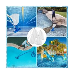 4Pcs Pool Vacuum Replacement Mesh Bag, Pool Leaf Vacuum Net Bag Fine Mesh wit…