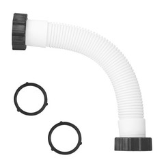 11535 Pool Sand Filter Pump Hose, 1.5 Inch Diameter 16 Inch, White