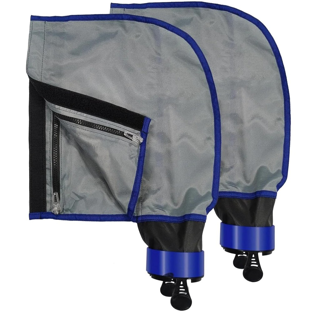 Pool Cleaner Bag 3900 Replacement Double Chamber Nylon Zipper Wide Hook Loop 5 L