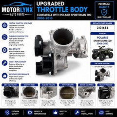 3131684 Upgraded Throttle Body Compatible With Polaris Sportsman 500 2006-2013