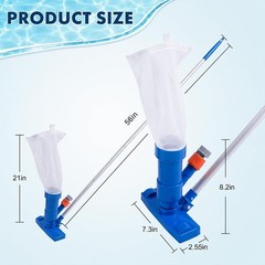 Lightweight Pool Spa Vacuum with Polypropylene Construction for Long Lasting Use