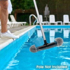 20 » Pool Brush Head, Detachable Pool Cleaning Brush with Durable Around Nylo…