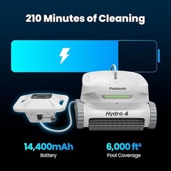 Poolmate Hydro 4 Cordless Robotic Pool Cleaner for All Pool Types Pool Vacuum