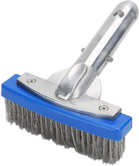 Heavy Duty 5In Pool Brush with Stainless Steel Bristle Wire and Aluminium Handle