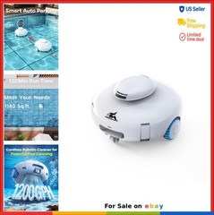 Robotic Pool Cleaner 120 Min Runtime 1200 GPH Suction for Above Ground In