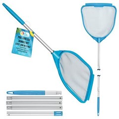 5ft Handheld Spa, Hot Tub, Swimming Pool Cleaning Net & Pole – Fine Mesh Netting
