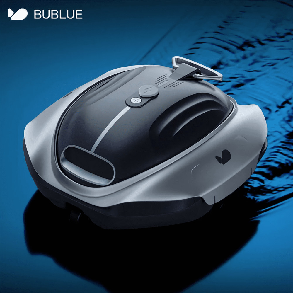 BUBLUE 300P Bubot Cordless Pool Cleaner Robot with DirtLock Tech Silver