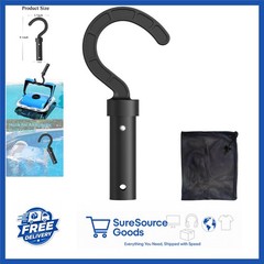 1 Pack Pool Hooks for Robotic Cleaners, Fits Standard Poles with Mesh Bag
