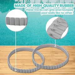 2 Pack Replacement Gray Tracks for Dolphin Robotic Pool Cleaners – Part 9983152-
