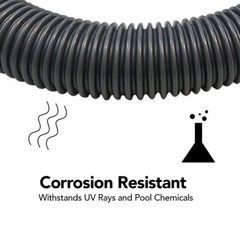 Puri Tech Durable ABG Filter Connection Hose 1.5in x 3 ft Corrosion/UV Resistant