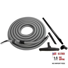 94346 50 Ft. Vacuum Hose with Accessory Set Silver 50 Ft. Hose w/ Attachments