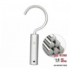 Hook for Robotic Pool Cleaners, Stainless Steel Pool Hooks for Poles silver