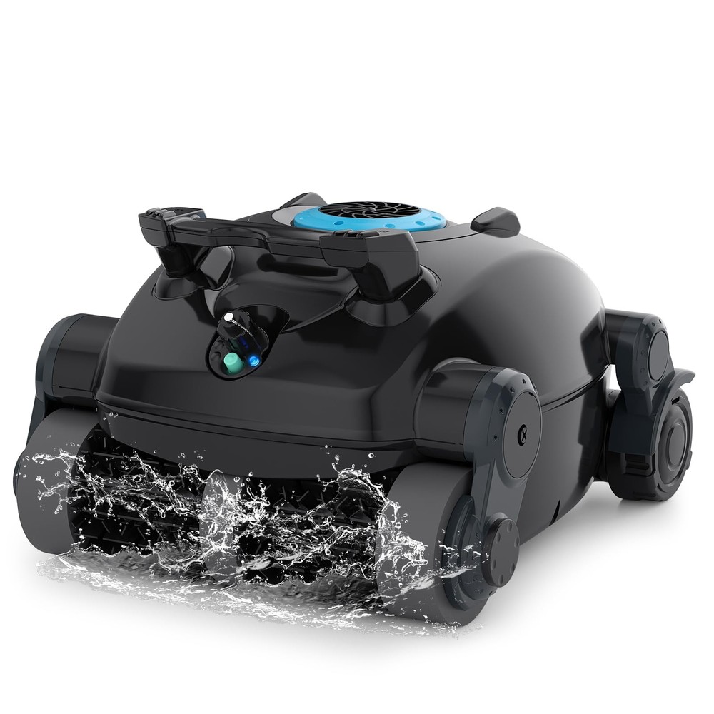 Cordless Robotic Pool Cleaner Wall Climbing Large Capacity