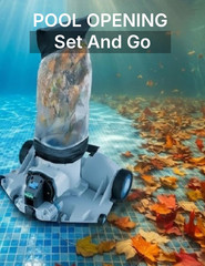 Automatic Leaf Robotic Pool Vacuum Cleaner Heavy‑Duty Pool Opening Heavy Debris