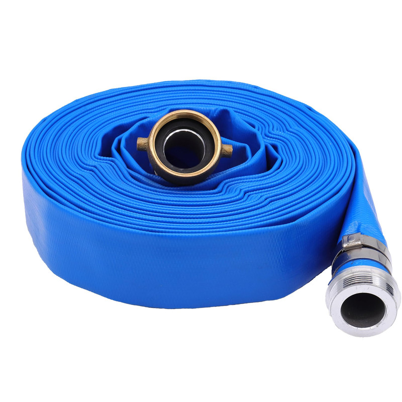 Wellrise 2 X 100Ft Pool Backwash Hose Aluminum Pin Lug Fittings Heavy Duty