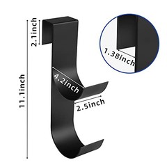 codree Pcs Pool Fence Hooks for Pool Equipment- Black Heavy Duty 2 Black-2