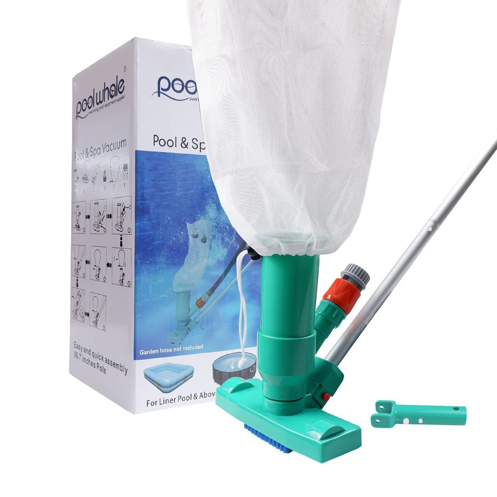 Upgrades Pool Spa Pond Mini Jet Vac Vacuum Cleaner W/brush Bag6 Sections Telesco