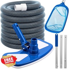 Innconee 11.8&Prime; Pool Vacuum Head Kit Hose Pole Net