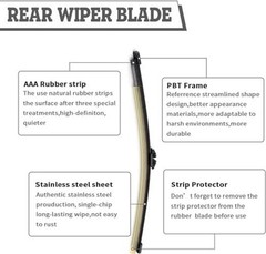 Rear Wiper Arm & Blade Kit,Exact-Fit Replacement for Ford Bronco Sport CX430
