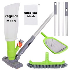 Sepetrel Deluxe Swimming Pool Cleaning Kit with Spa Jet Vacuum Green