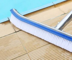 Premium Aluminium Swimming Pool Cleaning Brush Head Heavy Duty Wall Floor In USA