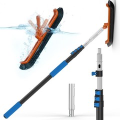 16FT Swimming Pool Pole with Brush, Upgraded Pool Pole Telescopic 16ft Heavy …