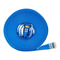 2&Prime; x 100 ft Lay Flat Water Discharge Hose Backwash Hose for Swimming Pools