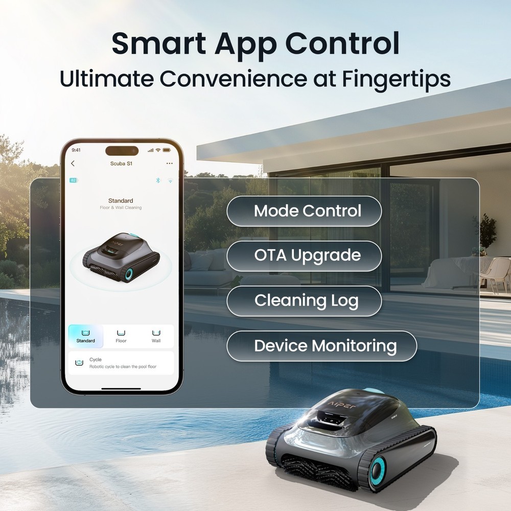 iper Scuba S1 2025 APP Control Pool Vacuum Robotic Cleaner for Inground Pool US