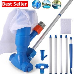 Handheld Vacuum Swimming Pool Cleaner 5Section Pole Ground Spa Pond Cleaner Kit