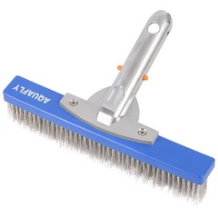 10Inch Heavy Duty Stainless Steel Pool Brush for Concrete & Gunite Cleaning