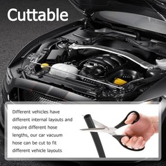 16.4Ft Automotive Vacuum Hose,Cuttable Vacuum Lines Automotive Hoses OD 5mm