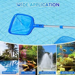 Pool Skimmer Pool Net with 3 Section Pole,Pool Skimmer Net with Fine Mesh7239