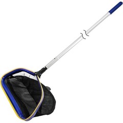 Heavy Duty Pool Rake Skimmer Net W/ 10ft Adjustable Pole Easy Debris Cleanup New