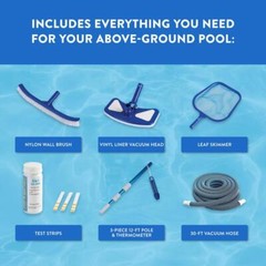 Swimming Pool Cleaning Standard Maintenance Kit for Above Ground Pools Only