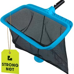 Heavy Duty Deep Pool Skimmer Net Fine Mesh Leaf Rake Cleaner Strong Frame 80 Cha
