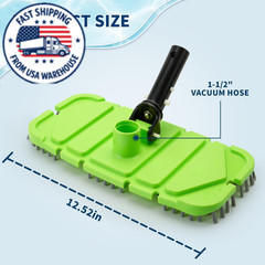 Pool Vacuum Head with Brush,Weighted & Flexible Body,for…