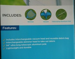 Summer Waves Pool Cleaning Kit Vacuum ,Skimmer, Telescope Pole! NEW!! Ships Fast
