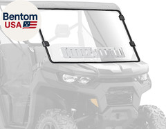 UTV Front Full Windshield SXS Front Windscreen Slide-Vent Polycarbonate Wind Scr