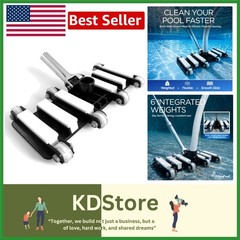 Professional Pool Vacuum Head – Universal 1.5&Prime; Fit for Inground & Above Ground