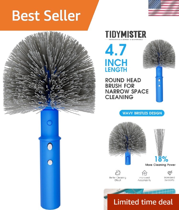 Lightweight Round Pool Brush with Angled Bristles for Effortless Dirt Removal