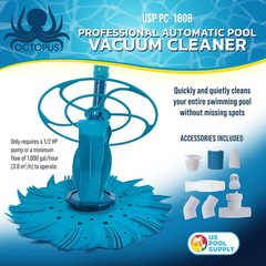Vacuum-powered pool cleaner, an automatic in-ground pool vacuum with a hose