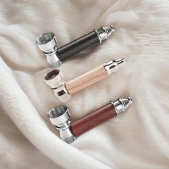 3PCS Tobacco Pipe Set, 3 inch Short Realistic Wood Grain Smoking Size-B, WOOD